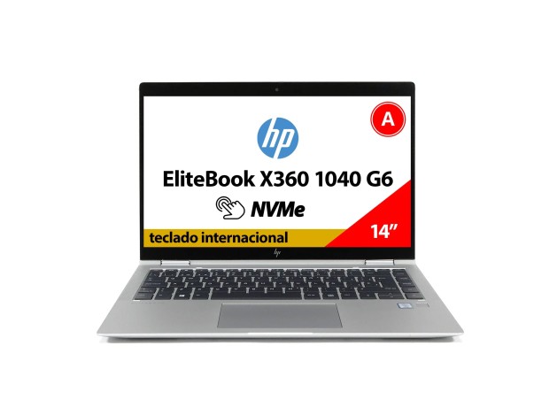 HP ELITEBOOK X360 1040 G6 | Core i7-8665U 1.90 GHz | 512 GB NVMe 16 GB DDR4 | 14" Intel UHD 620 | teclado Internacional